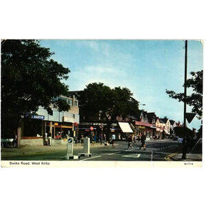 Banks Road West Kirby Postcard